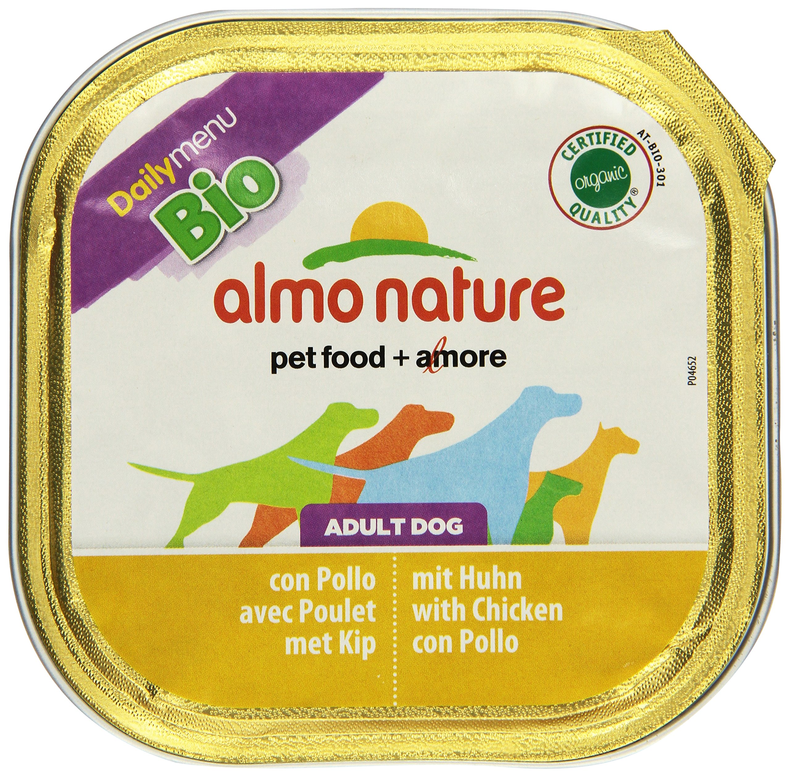 Almo Nature Bio Organic Puppy Nassfutter Huhn 9x330g