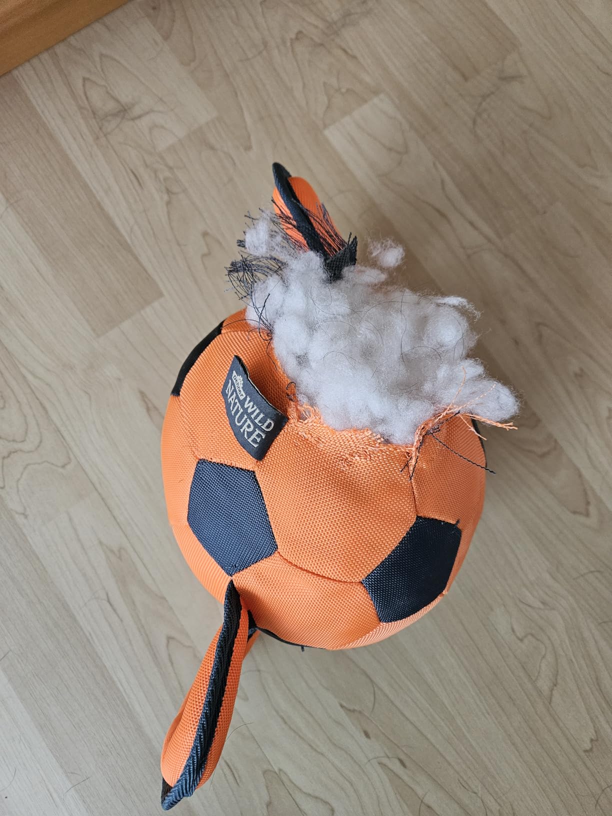 Dehner Wild Nature Handle Ball Hundespielzeug orange 35 cm