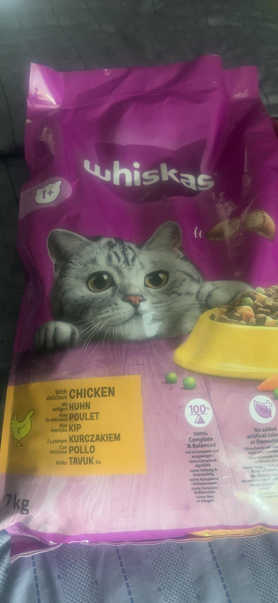 Whiskas Classic 1+ Trockenfutter Huhn 7 kg knusprig