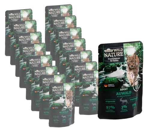 Dehner Wild Nature Auwald Nassfutter Hirsch 16x85 g