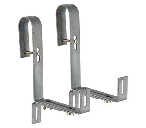Dehner Premium Lovely Blumenkastenhalter silbergrau 2 Stück verzinkt