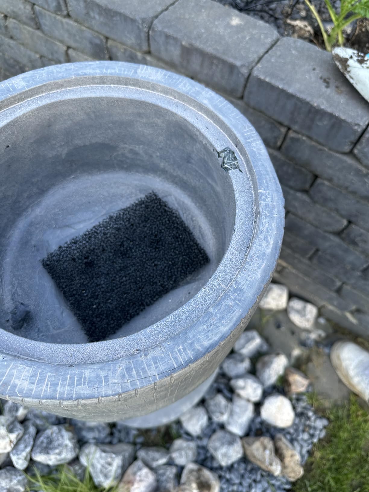 Dehner Premium Lovely Ronda Solarbrunnen grau LED