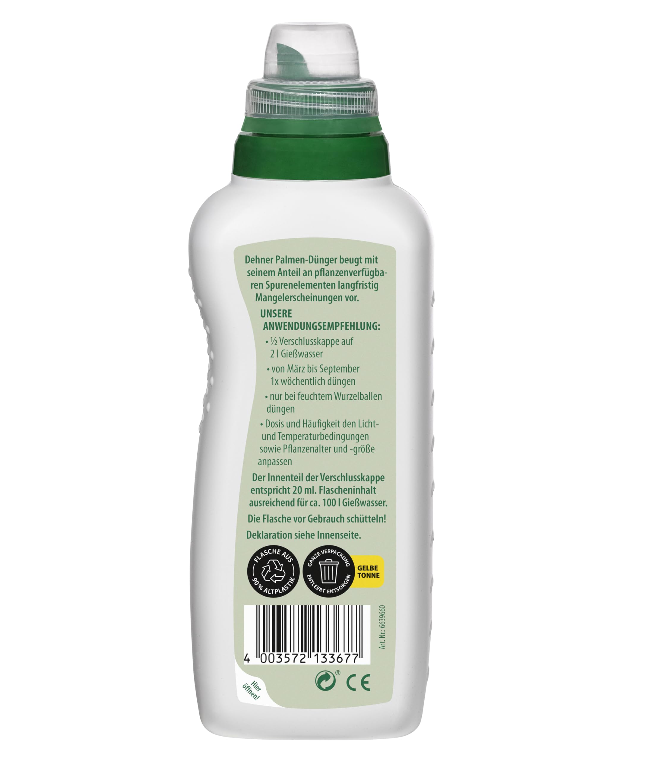 Dehner Palmendünger Flüssigdünger 500ml NPK