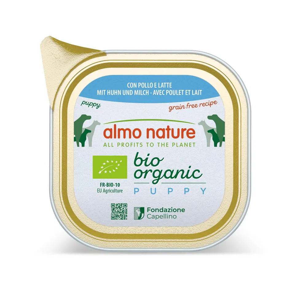 Almo Nature Bio Organic Puppy Nassfutter Huhn 32x100g