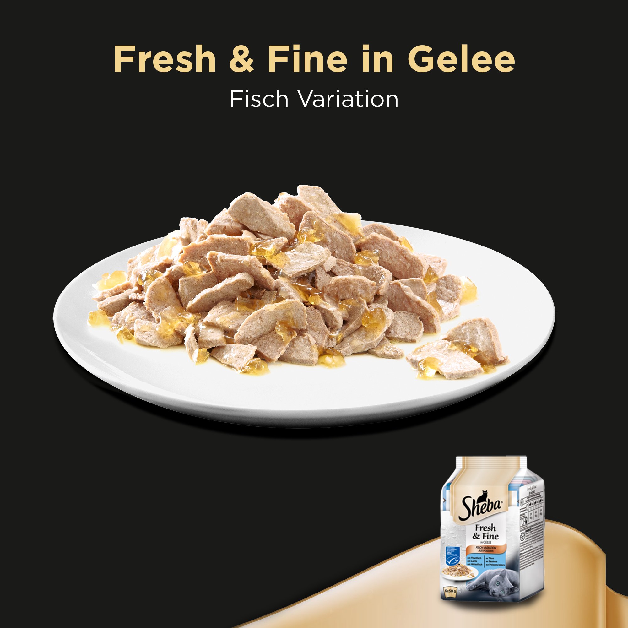 Sheba Fresh & Fine Nassfutter Fisch Variation 72x50 g getreidefrei