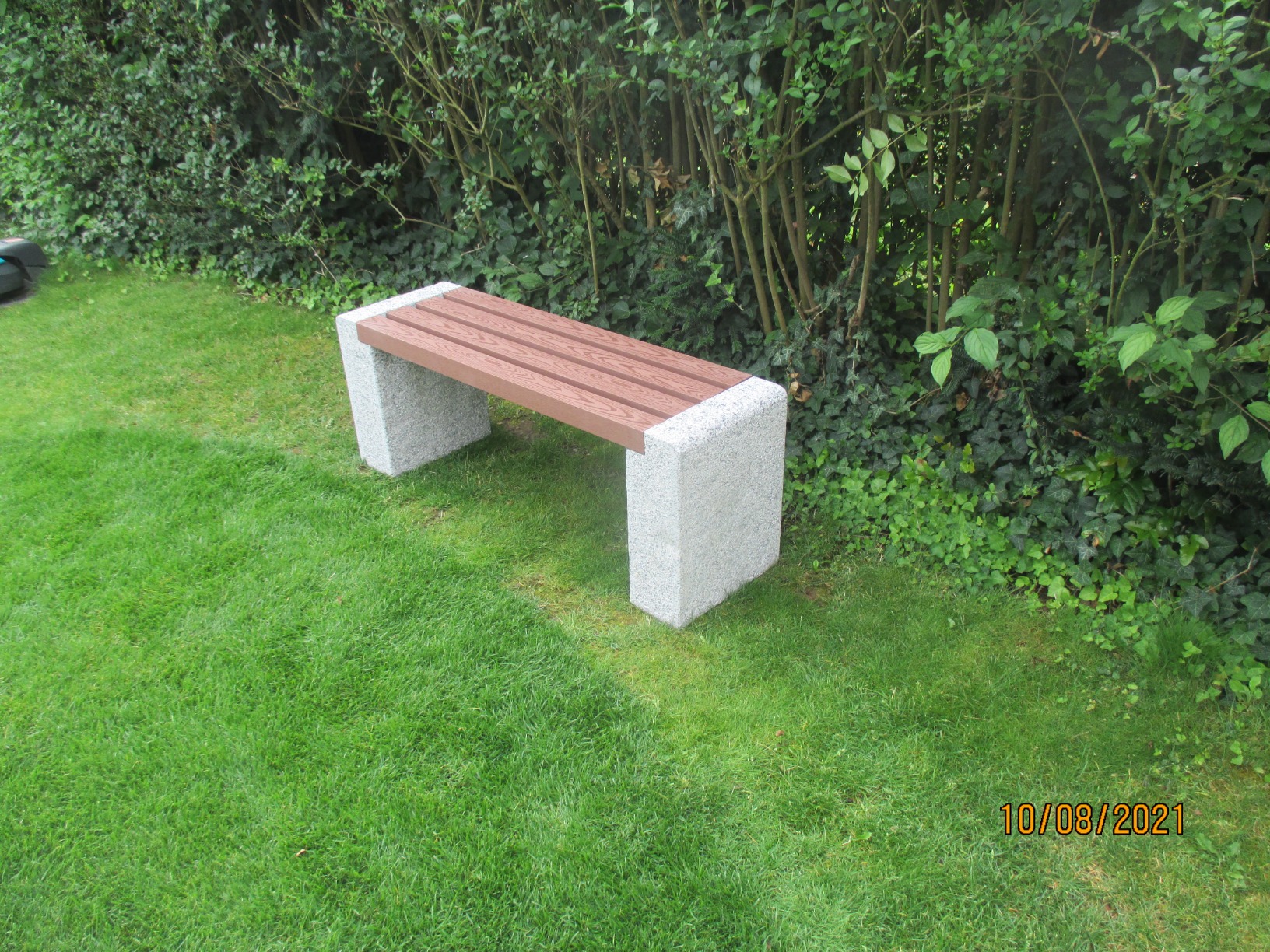 Dehner Fine Nature Gartenbank Granit WPC 120 cm