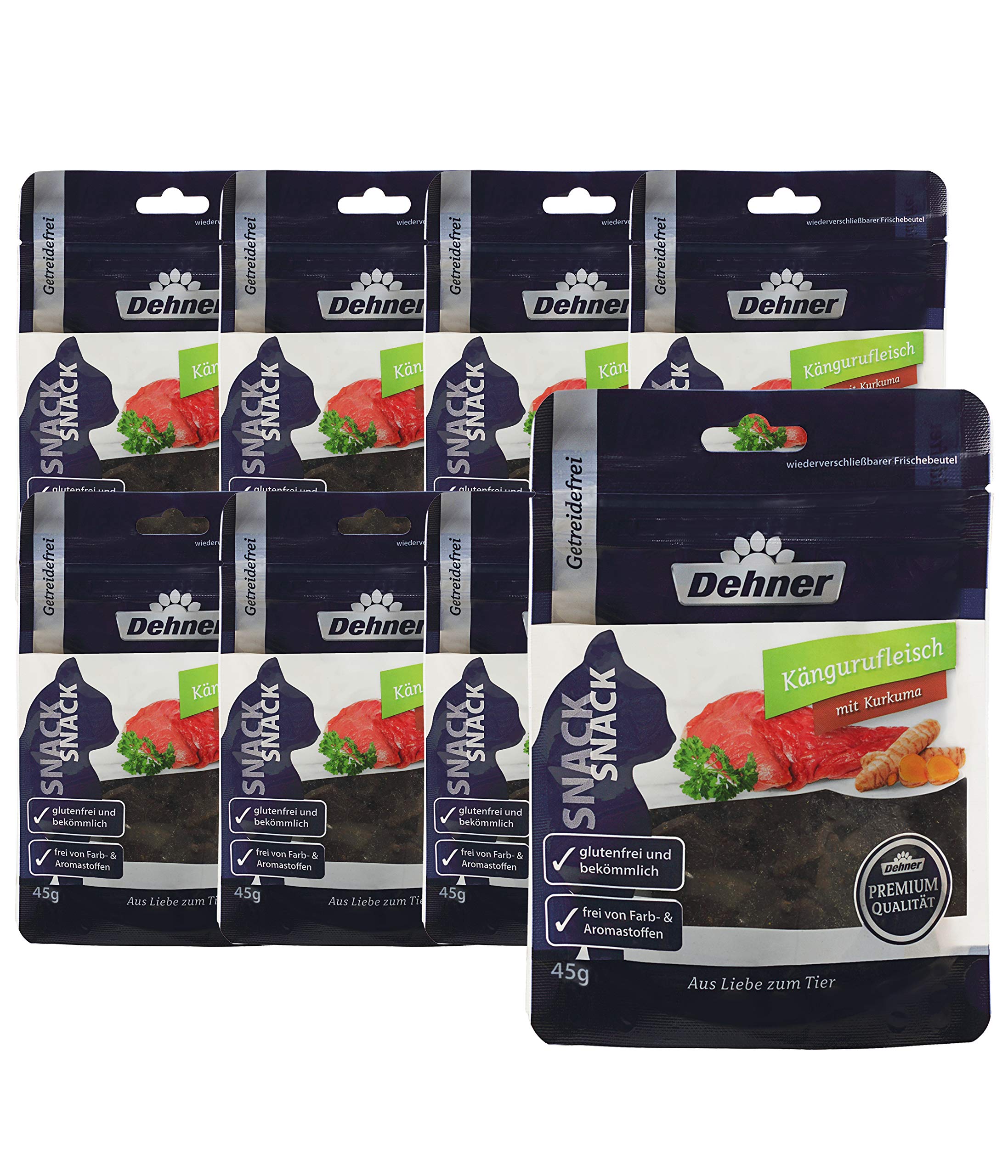 Dehner Premium Lovely Hähnchenfleischstreifen Katzensnack 8x45g
