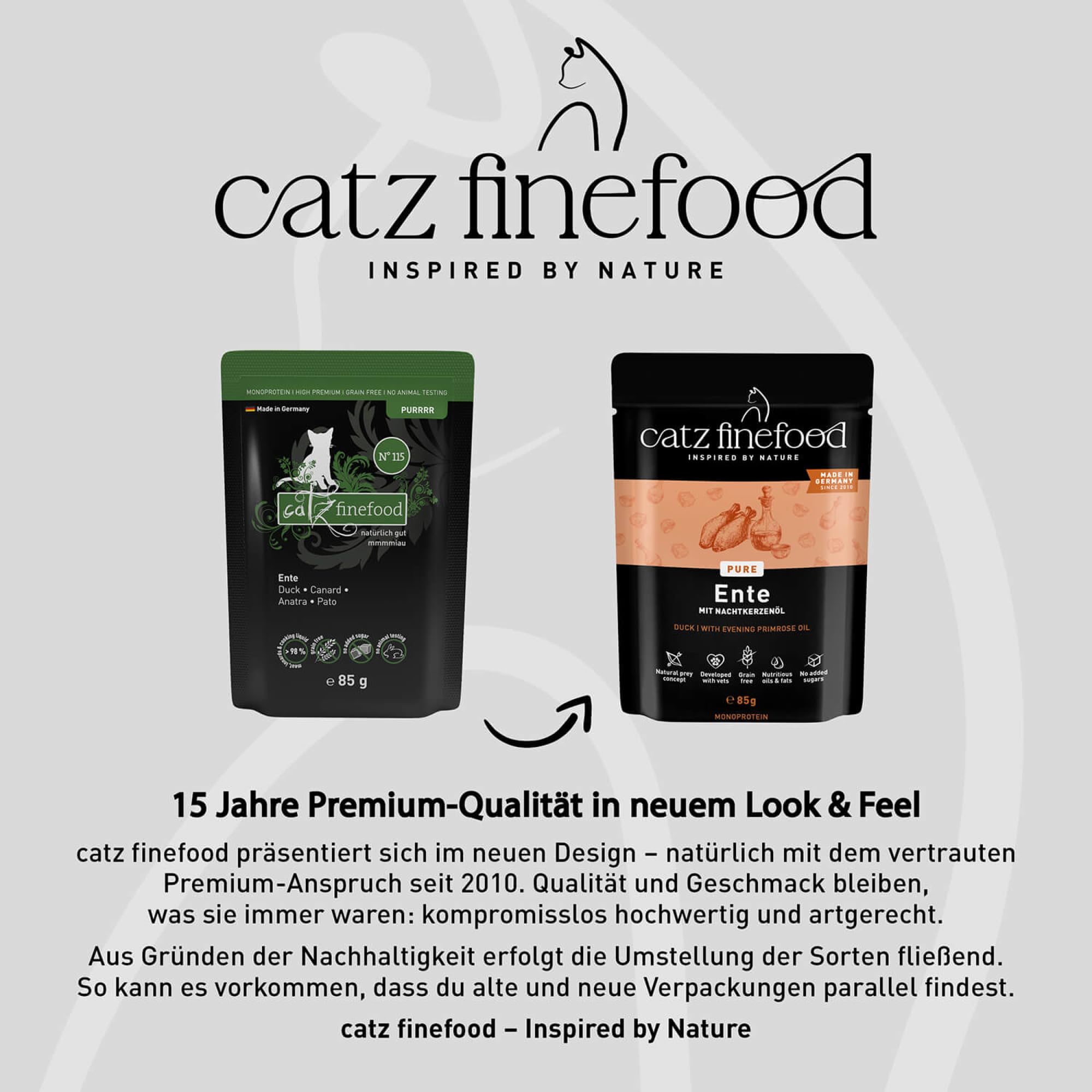 catz finefood Purrrr N°115 Nassfutter 16x85g Ente