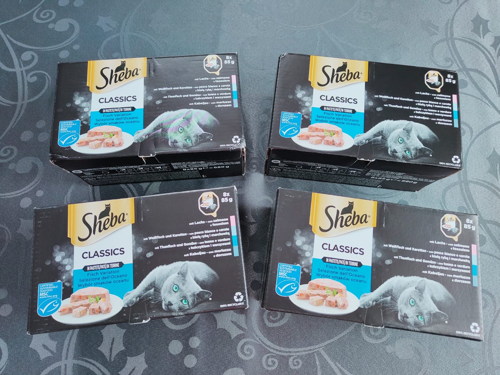 Sheba Classics Fisch Variation Pastete Nassfutter 32x85g MSC