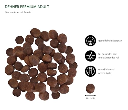 Dehner Premium Lovely Adult Forelle Trockenfutter 2 kg getreidefrei
