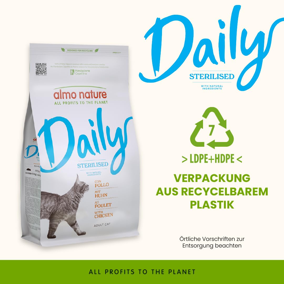 Almo Nature Daily Sterilised Trockenfutter Huhn 1,2kg