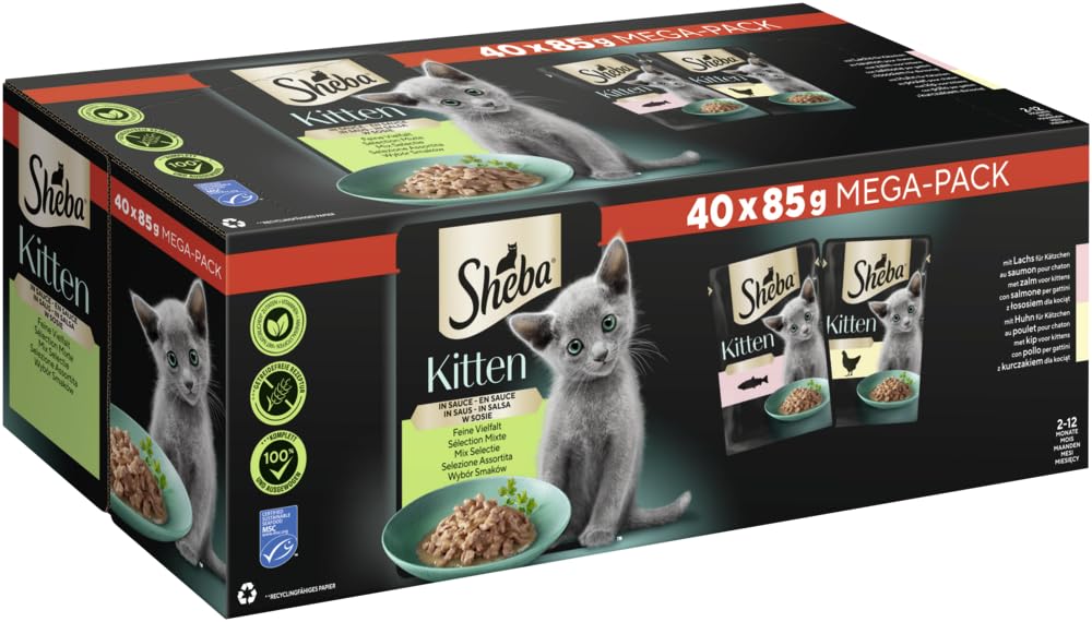 Sheba Kitten Feine Vielfalt Nassfutter 80x85g Beutel