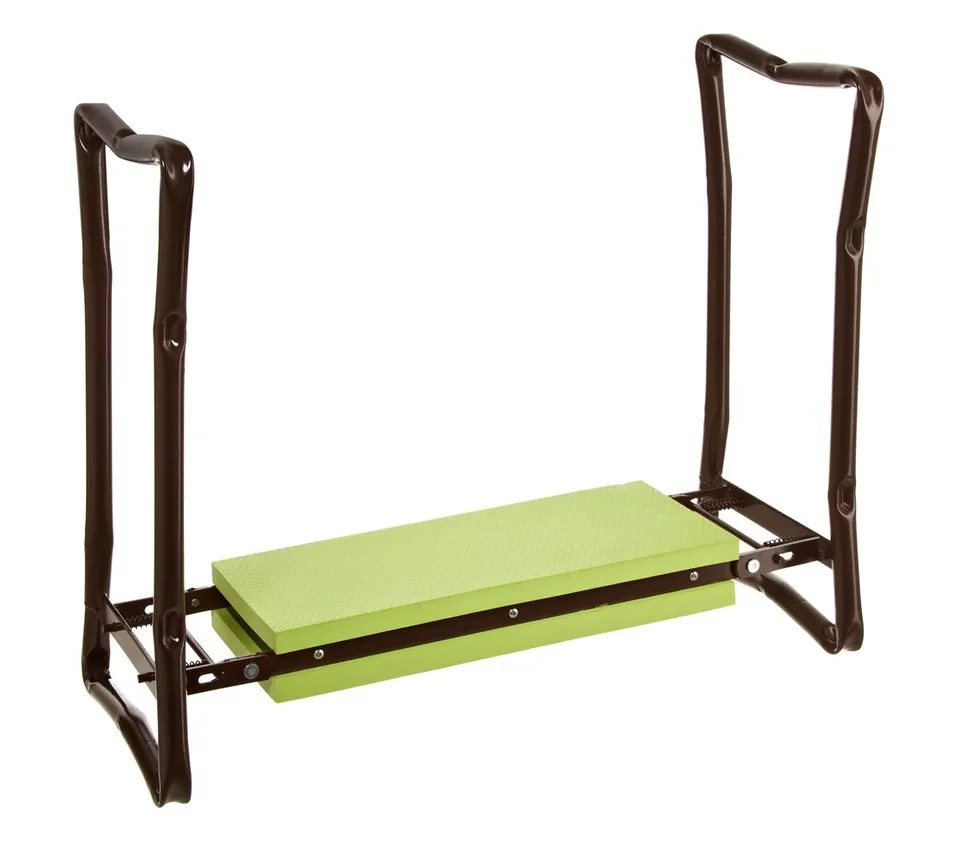Dehner Knie- und Sitzhilfe Gartenbank grün 62,5cm klappbar