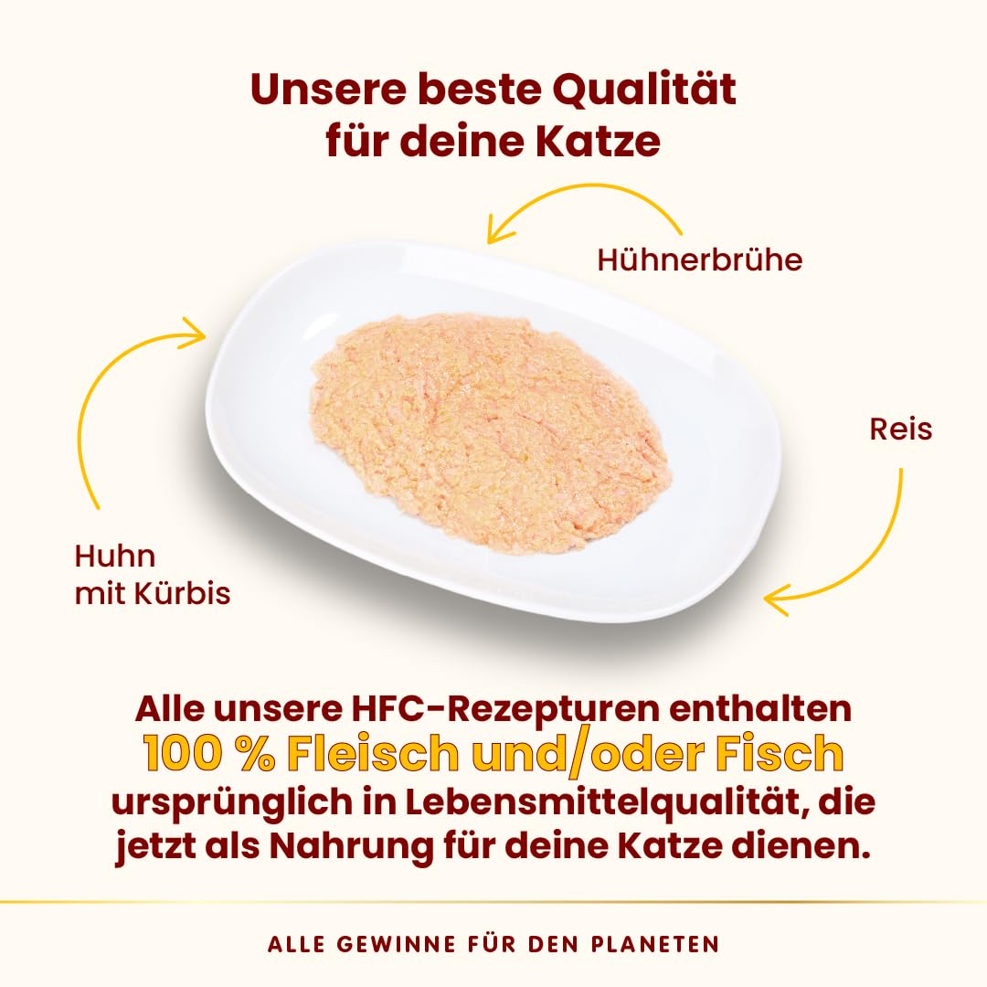 Almo Nature HFC Mousse Nassfutter Huhn Kürbis 24x70g samtig