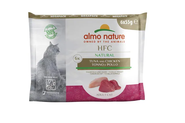 Almo Nature Classic Thunfisch Huhn Nassfutter 6x55g HFC