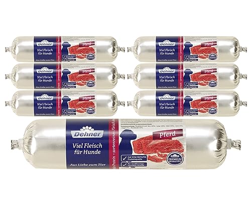 Dehner Premium Fleischwurst Hundefutter Büffel 2,98 kg getreidefrei