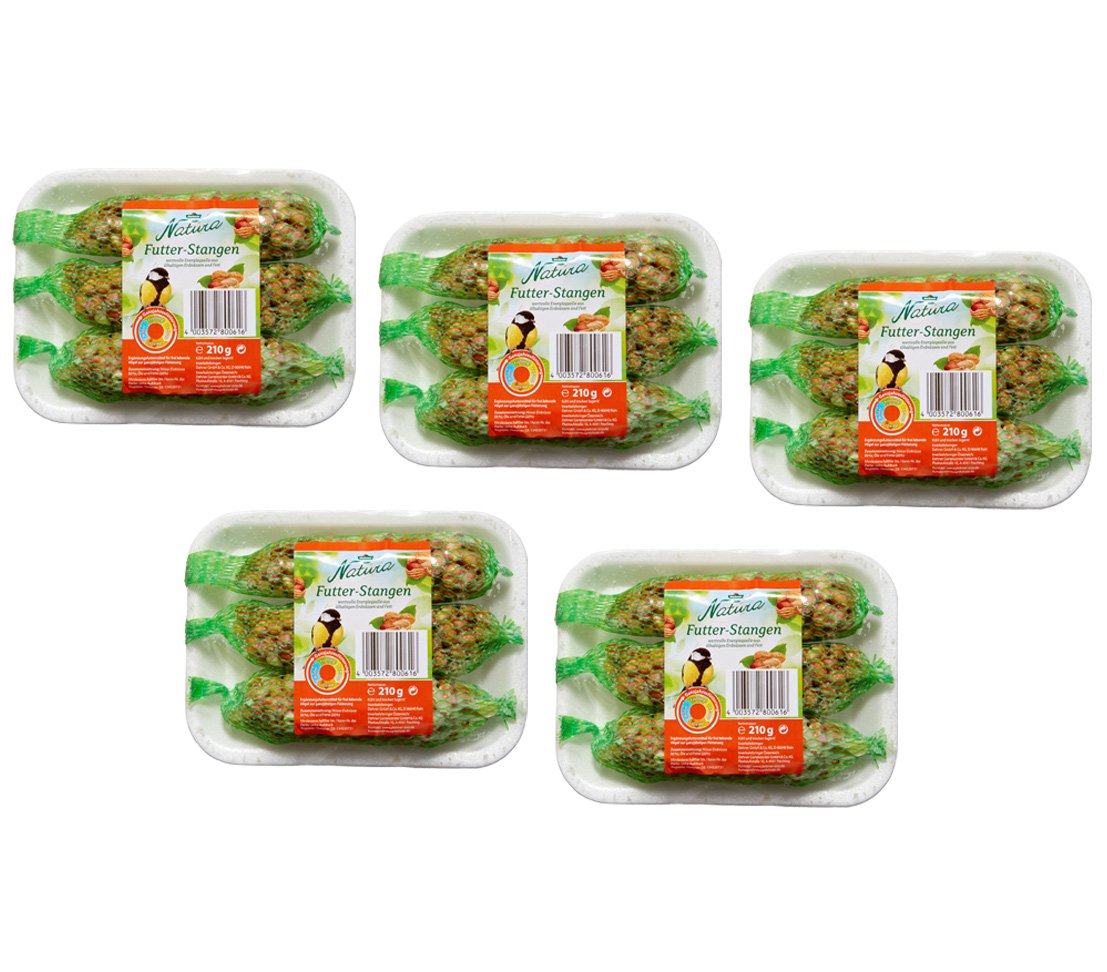 Dehner Natura Wildvogelfutter Maxi-Futterstange 3x600g Fett