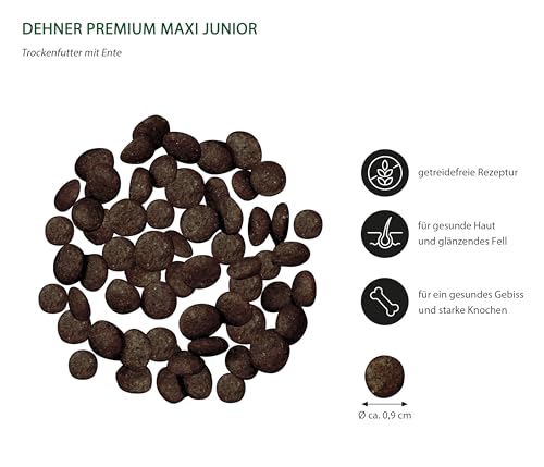 Dehner Premium Maxi Junior Trockenfutter Ente Lamm 4kg
