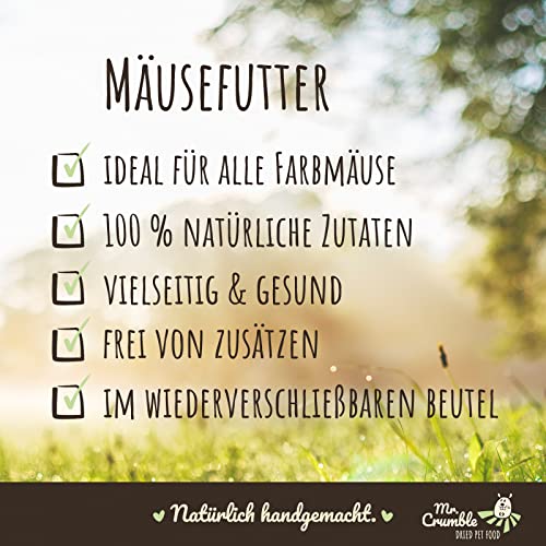 Mr. Crumble Farbmaus-Futter Mäusefutter ohne Pellets 1000 g