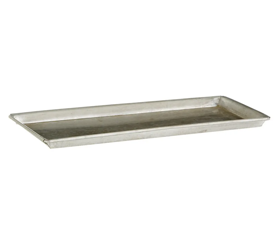 Dehner Pflanzgefäß-Untersetzer Zink 40x18 cm silber