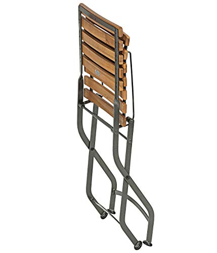 Dehner Tegernsee Klappstuhl Gartenstuhl Akazie braun grau
