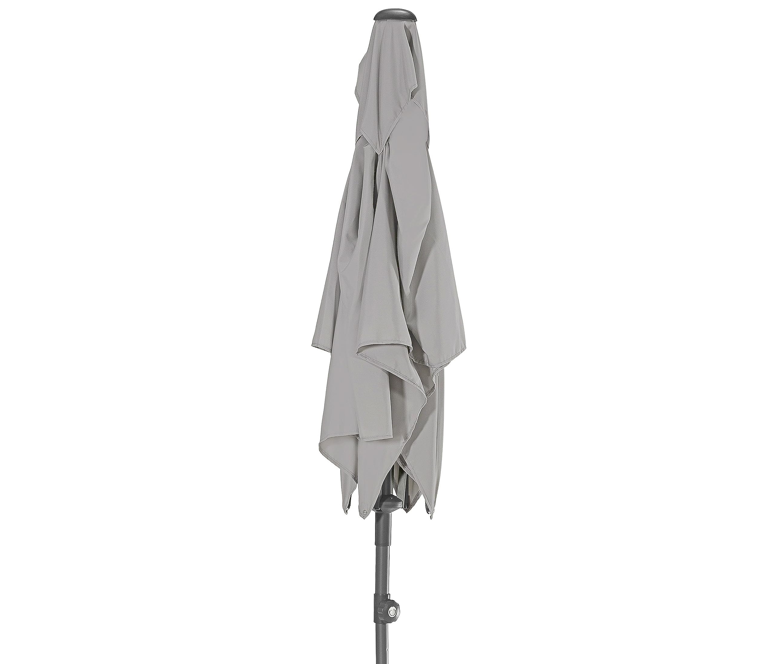 Dehner Andros Sonnenschirm 210x150 braun UV80+ knickbar