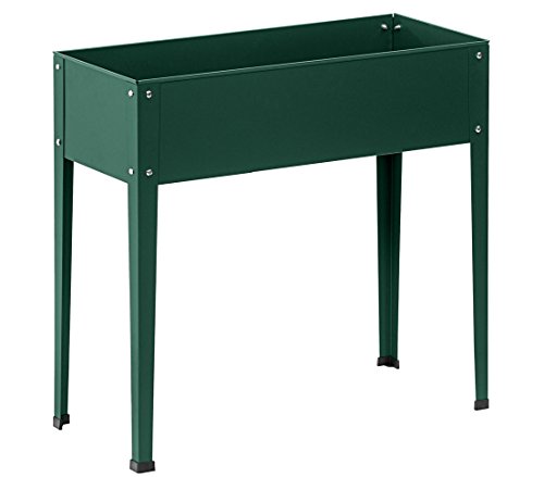 Dehner Premium Lovely Hochbeet Münster Metall dunkelgrün 60x30x80