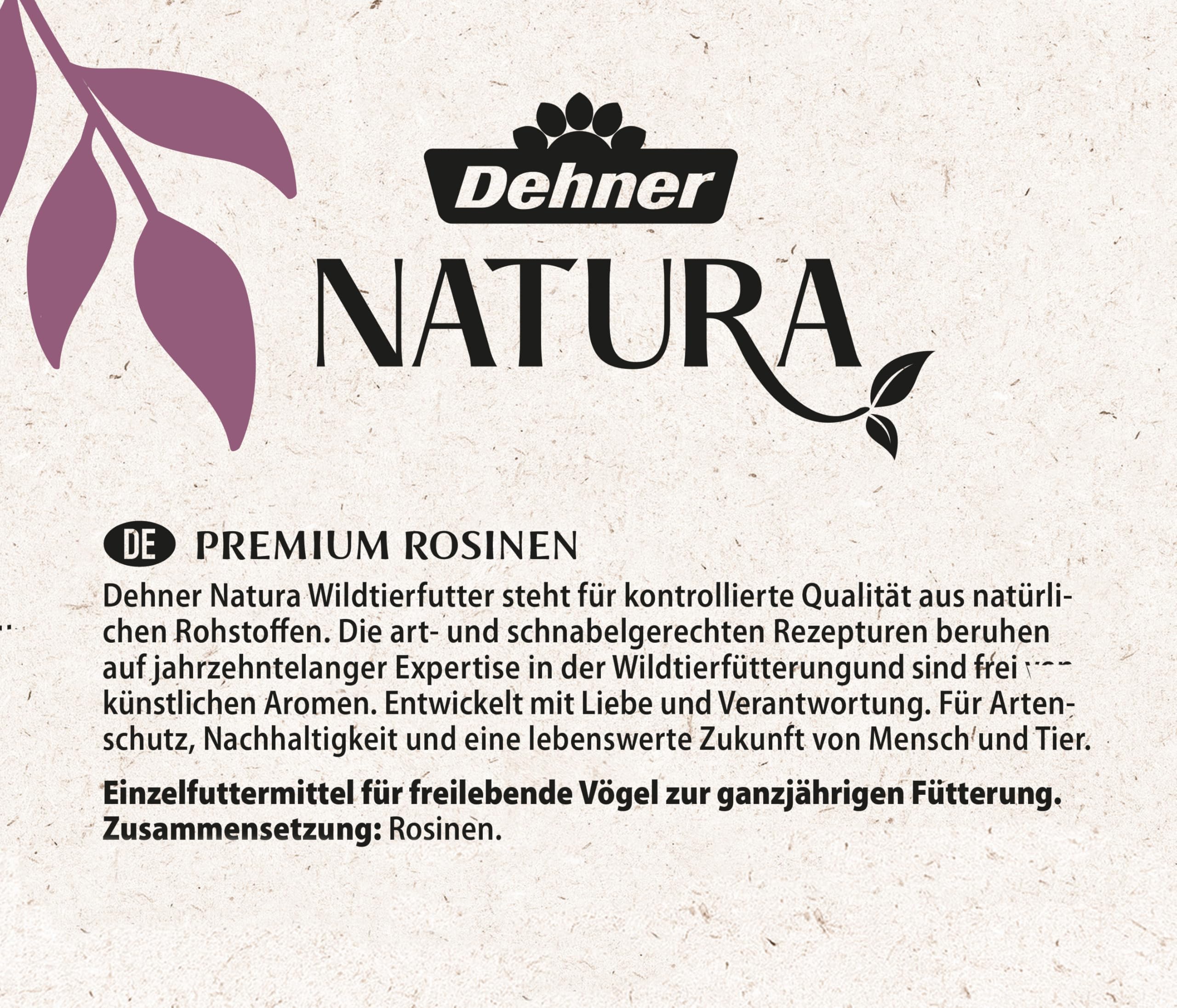 Dehner Natura Wildvogelfutter Rosinen 5 kg ungeschwefelt