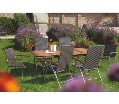 Dehner Living Milano Torino Ausziehtisch Gartentisch 190/250x100 cm