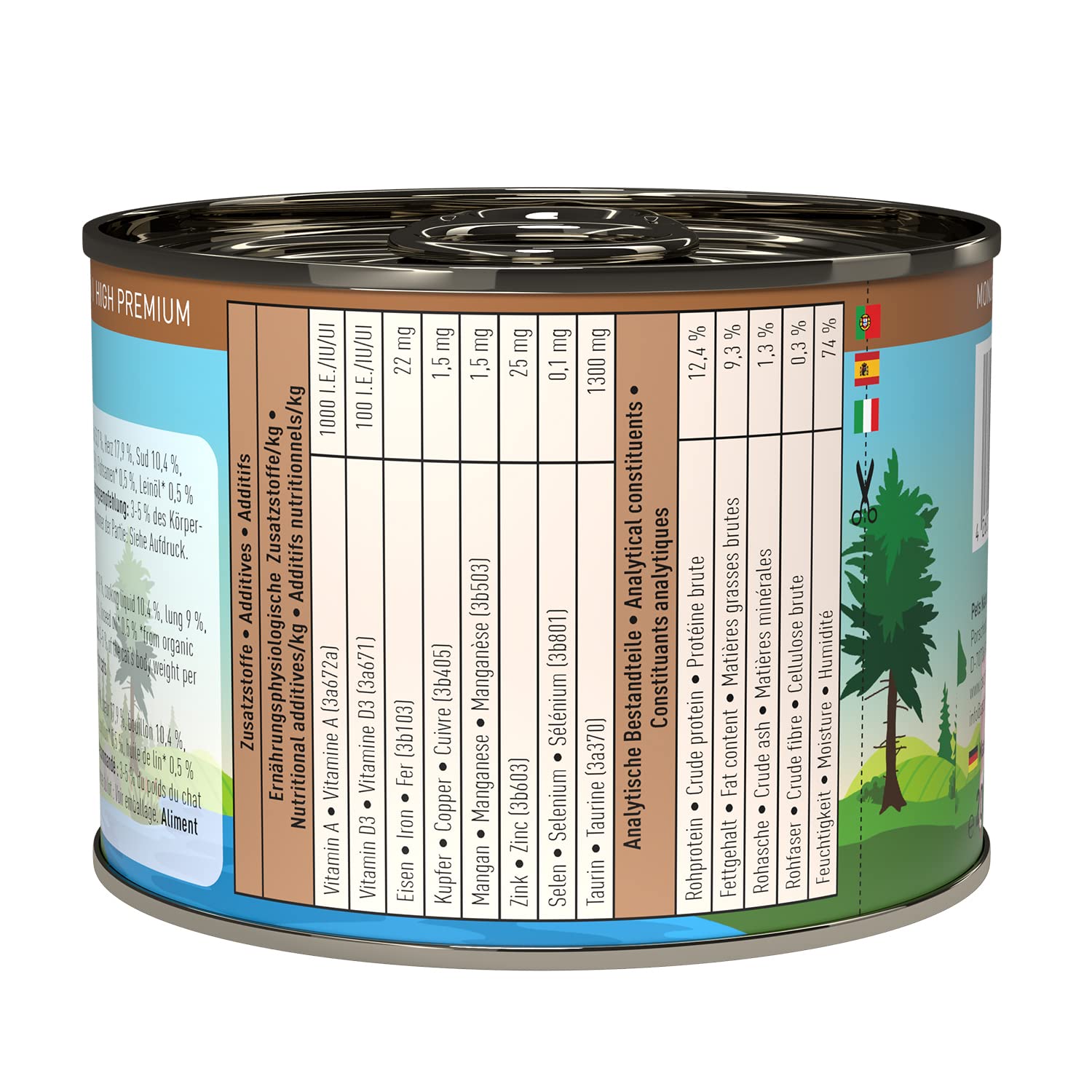catz finefood Bio N° 509 Nassfutter Schwein 6x200g getreidefrei