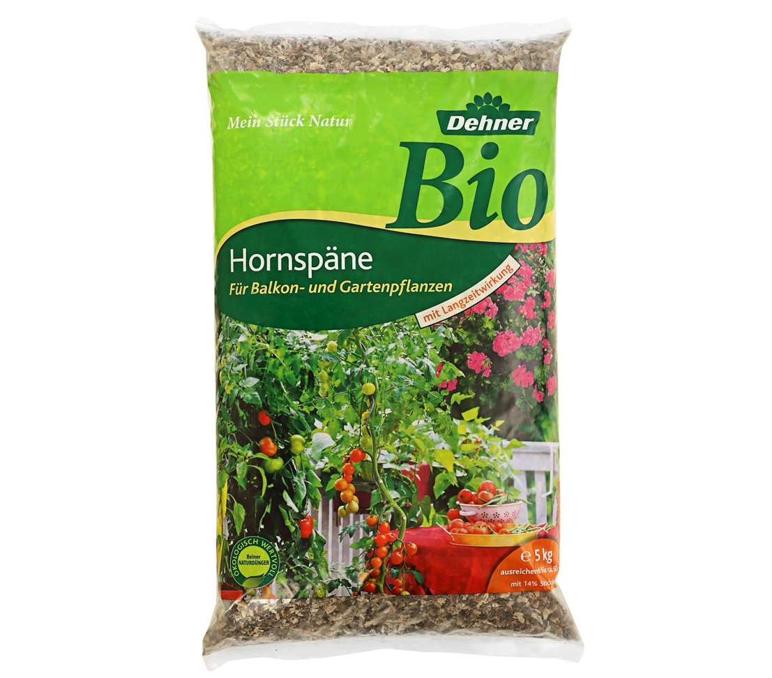 Dehner Bio Hornspäne 5kg + Pferdedünger 5kg Pellet-Duo