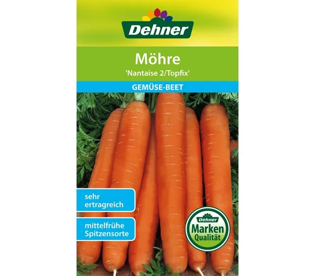 Dehner Nantaise 2 Topfix Möhre Saatgut 5x10g süß