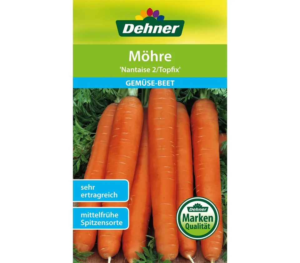 Dehner Nantaise 2 Topfix Möhre Saatgut 5x10g süß