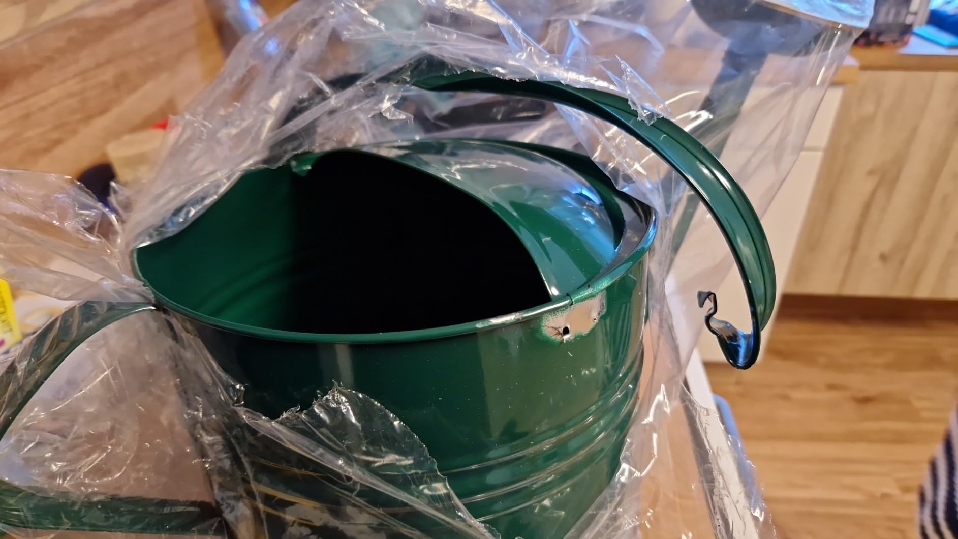 Dehner Gießkanne nostalgisch Zink grün 9l Messingbrause