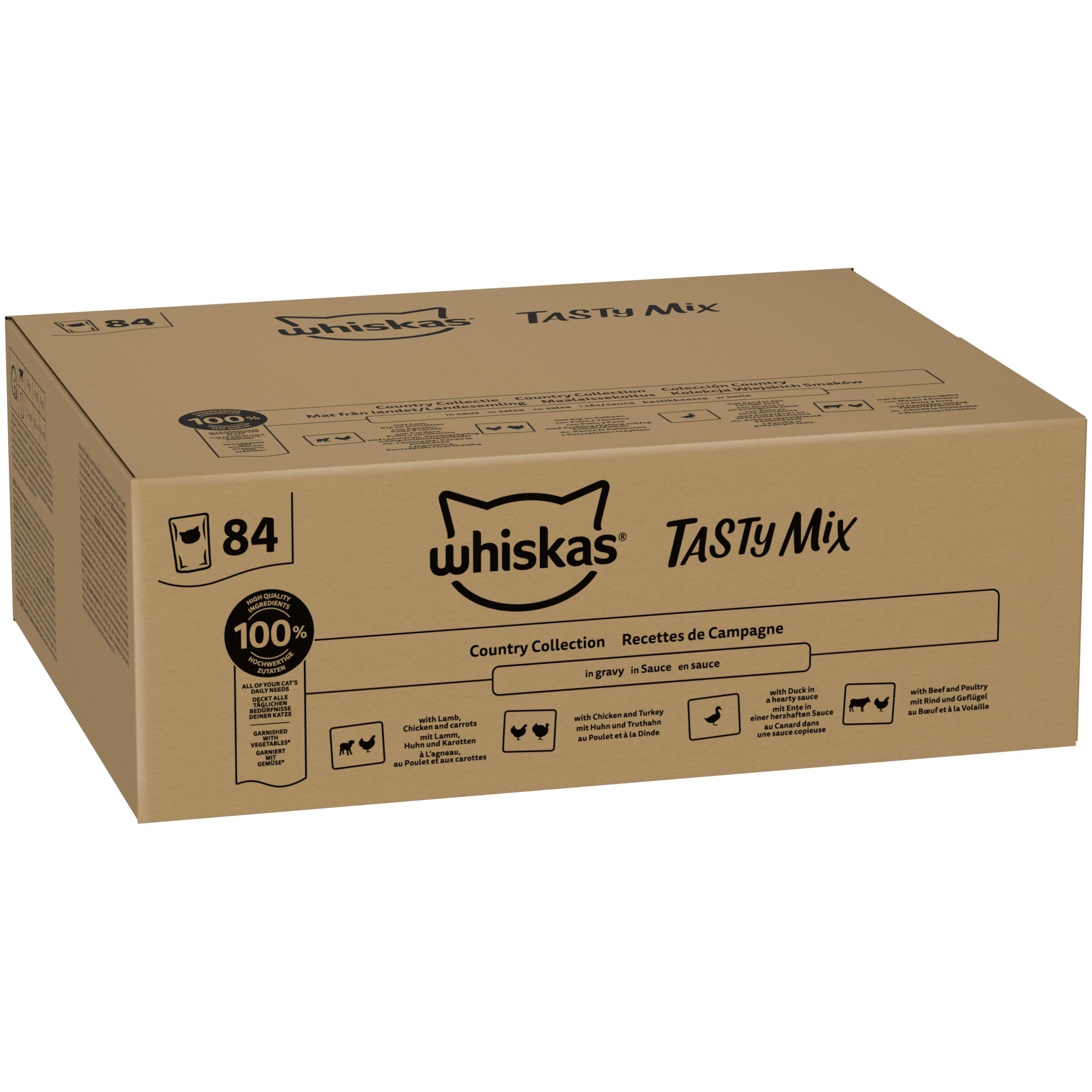 Whiskas Tasty Mix Nassfutter Country Sauce 84x85g