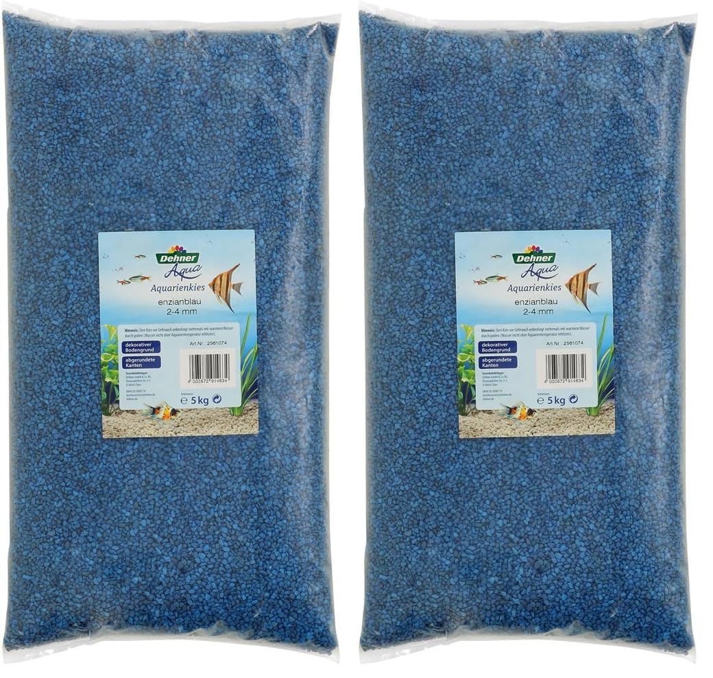 Dehner Aqua Aquarienkies 2-4mm 5kg enzianblau