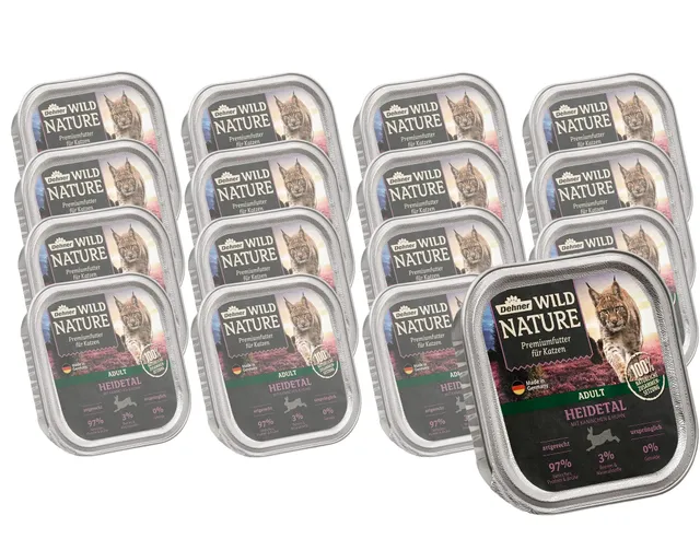 Dehner Wild Nature Heidetal Nassfutter Kaninchen 16x100g