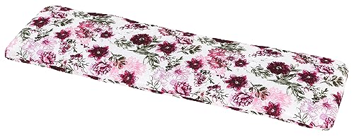 Dehner Solin Bankauflage 150x45 cm pink/weiß Blumenmuster