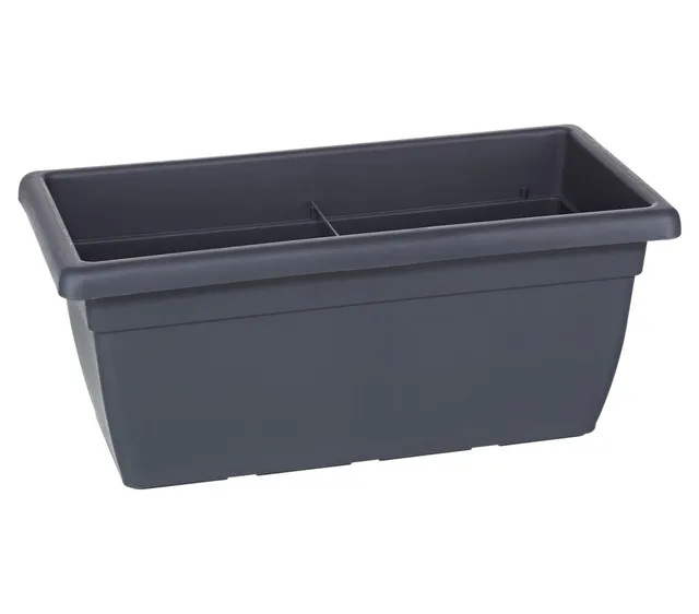 Dehner Blumenkasten 100x45x40cm Kunststoff anthrazit