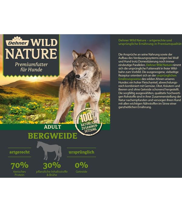 Dehner Premium Lovely Wild Nature Hundefutter Set 6x800g