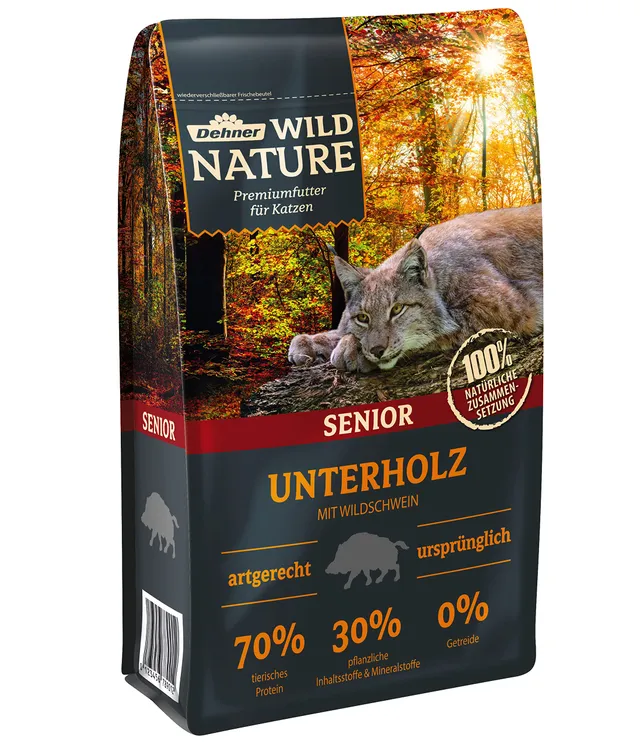 Dehner Wild Nature Unterholz Senior Katzenfutter Trocken 1,5 kg Wild