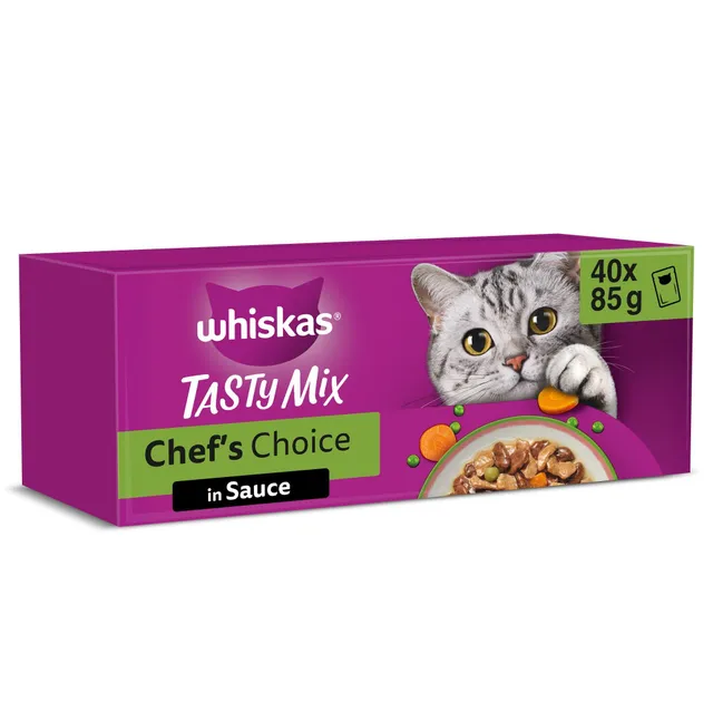 Whiskas Tasty Mix Nassfutter Chef's Choice 40x85g Sauce