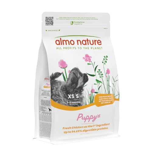 Almo Nature Puppy Trockenfutter Huhn 2kg XS-S Welpen