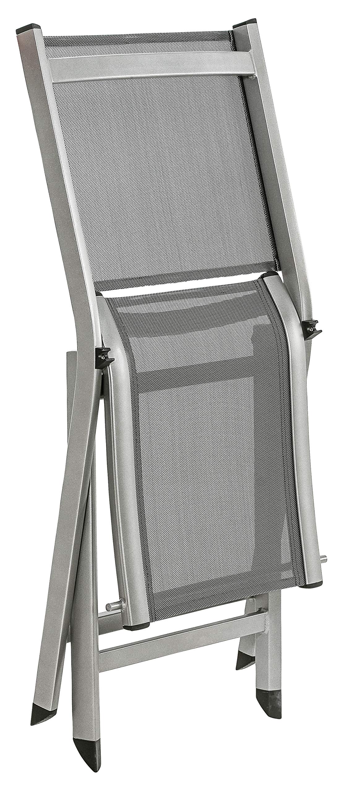 Dehner Chicago Klappstuhl grau 88 cm Textilene faltbar