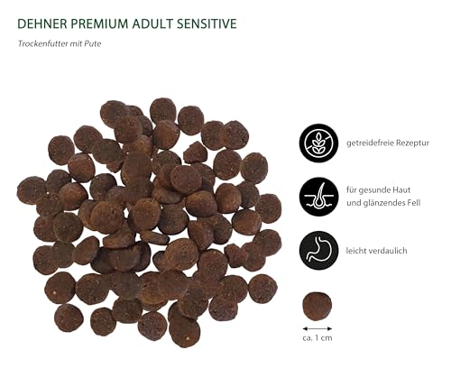 Dehner Premium Sensitive Adult Trockenfutter Pute 2 kg getreidefrei