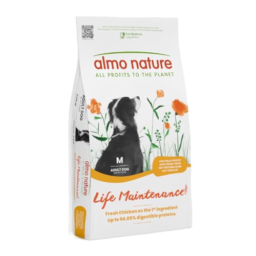 Almo Nature Life Maintenance M Hundetrockenfutter Huhn 12 kg verdaulich