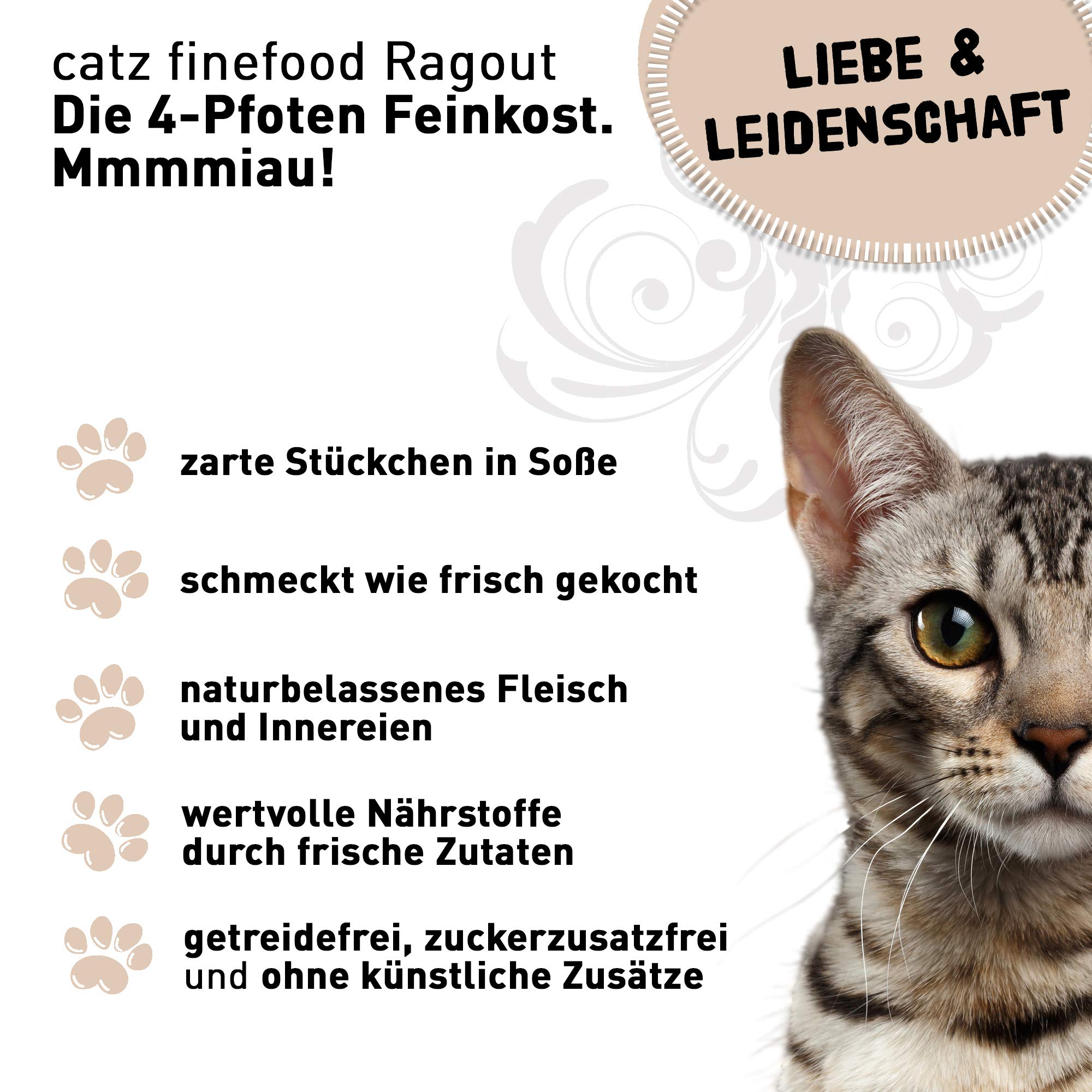 catz finefood Ragout N607 Känguru Ente Nassfutter 6x190g