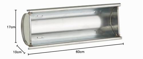 Dehner Lovely Dachrinne Pflanzgefäß 60cm verzinkt