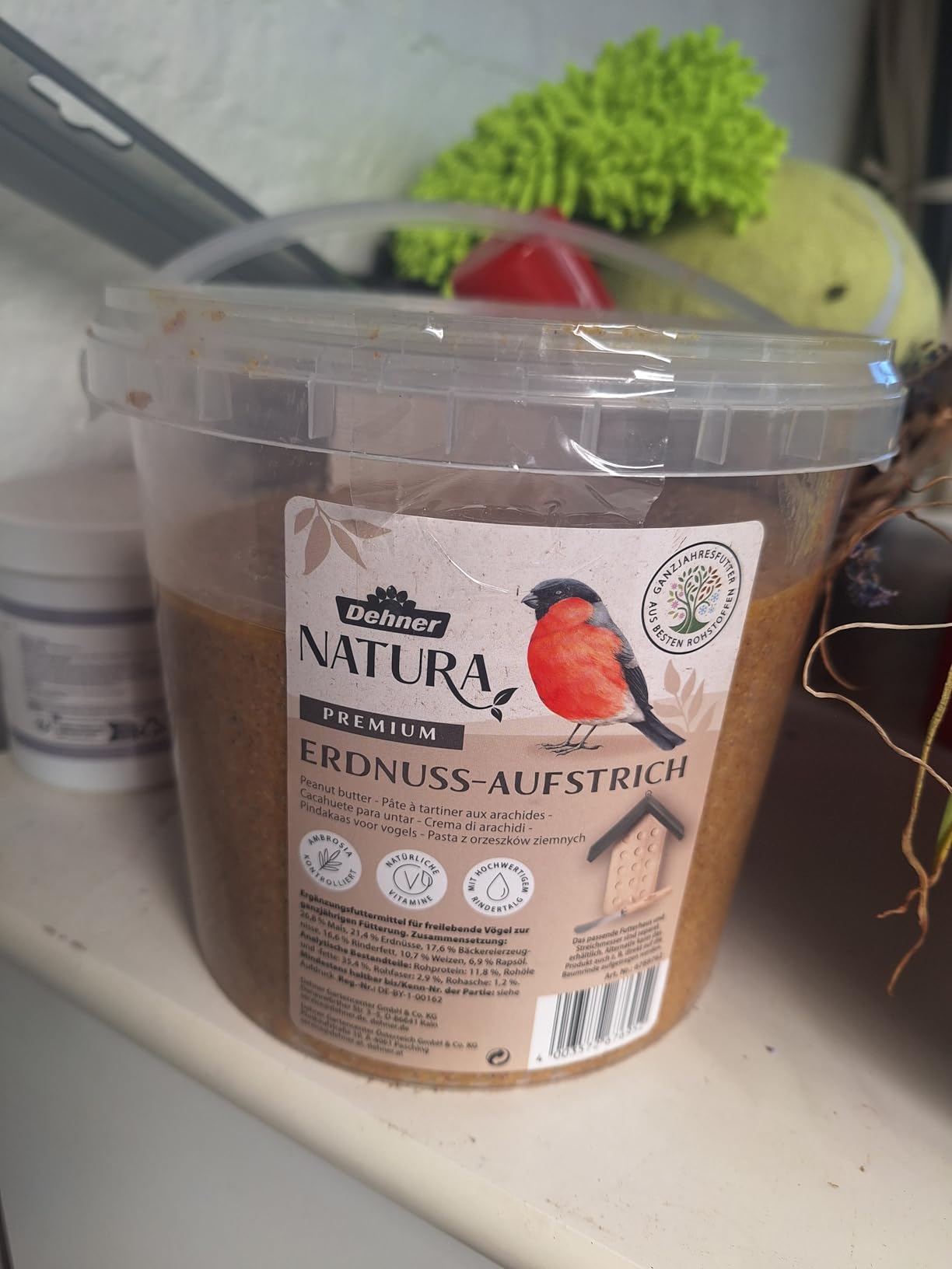 Dehner Natura Premium Erdnuss-Aufstrich Wildvogelfutter 2 kg energiereich