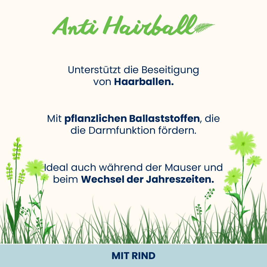 Almo Nature Functional Anti Hairball Nassfutter Rind 30x70g Faser